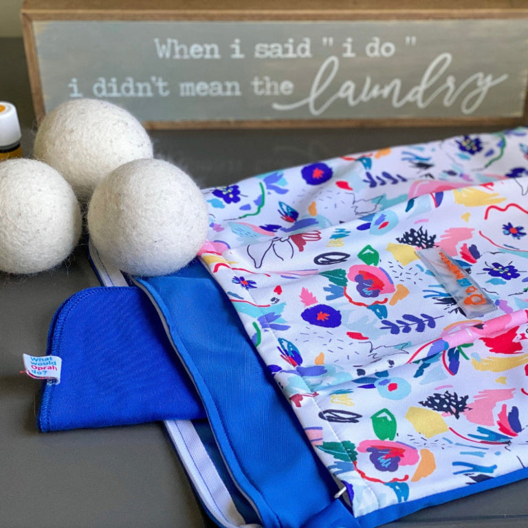 Dry wet bag lifestyle image with quote