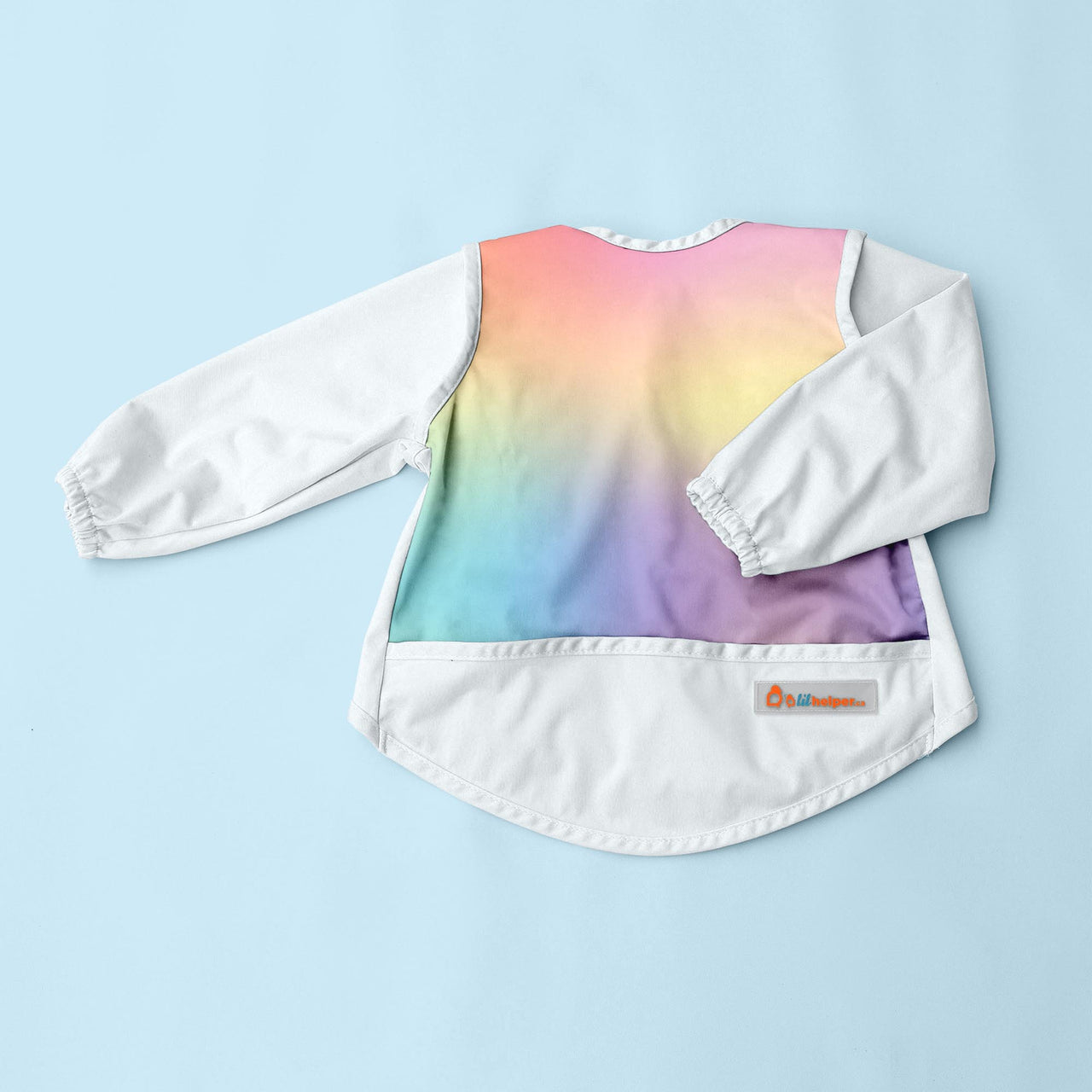 Image for the Long Sleeve Bib (Smocket) - design Rainbow Pastel