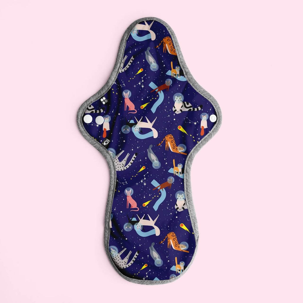 Image for HyPs Original Reusable Pad - size Heavy, design Space Cats