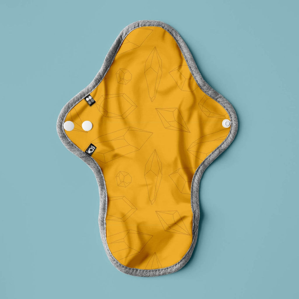 Image for HyPs Original Reusable Pad - size Regular, design Diamond Mustard