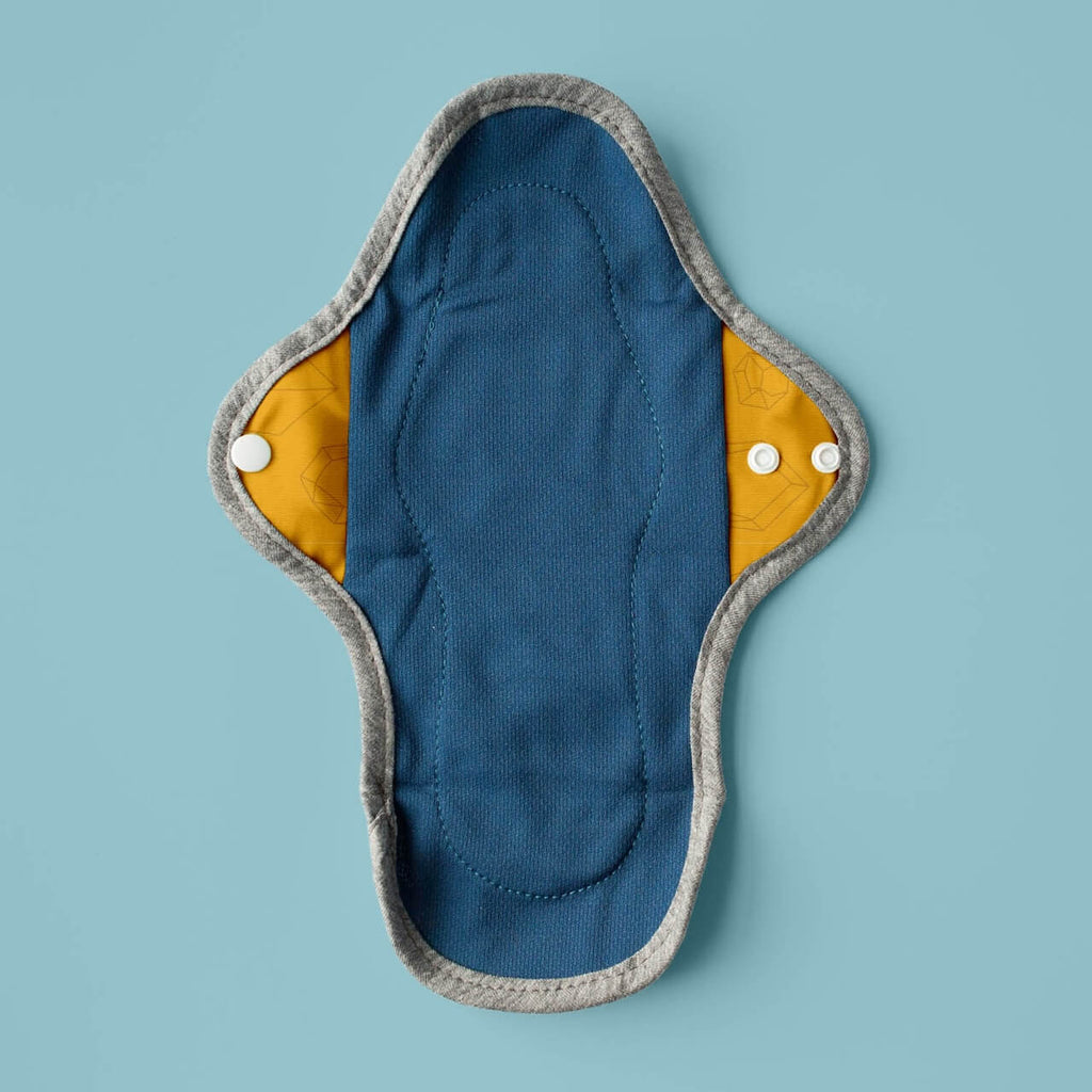 Image for HyPs Original Reusable Pad - size Regular, design Diamond Mustard