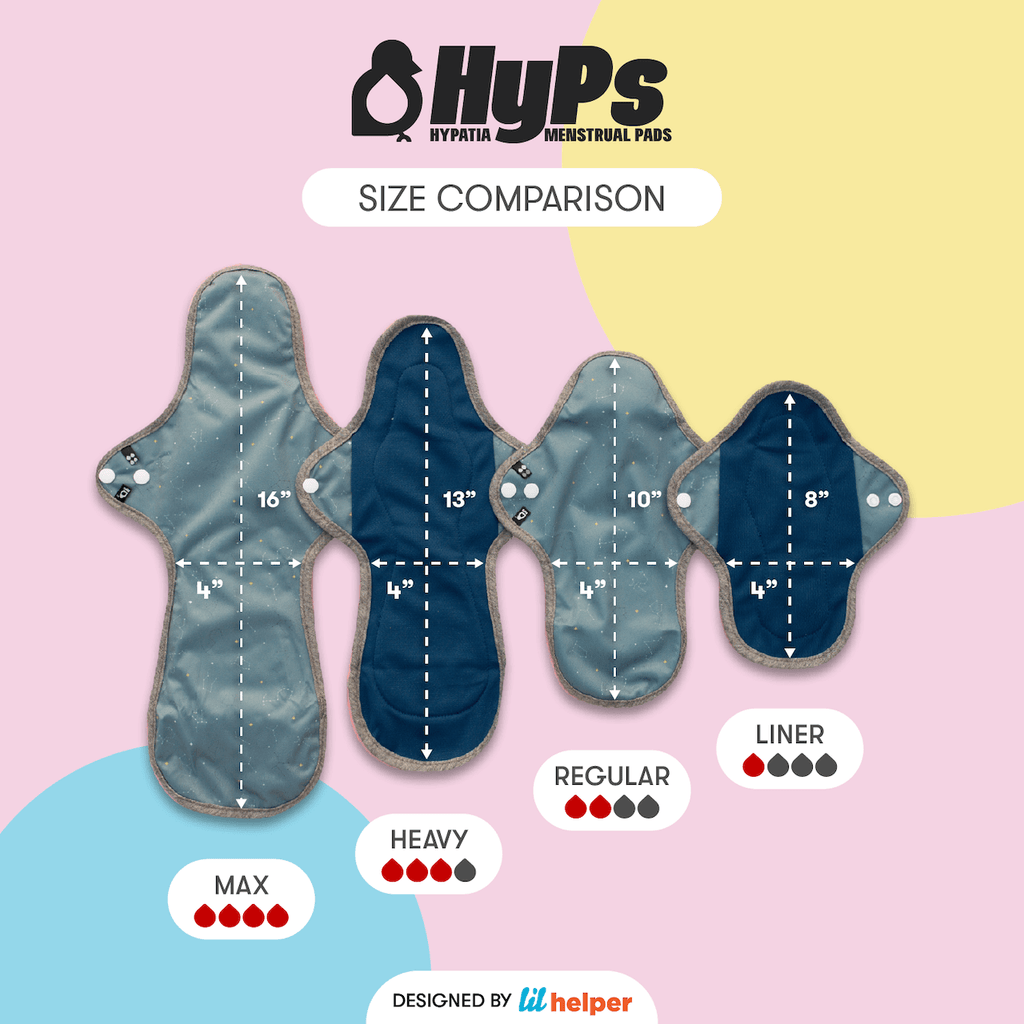 Image for HyPs Original Reusable Pad - size Regular, design Paradise