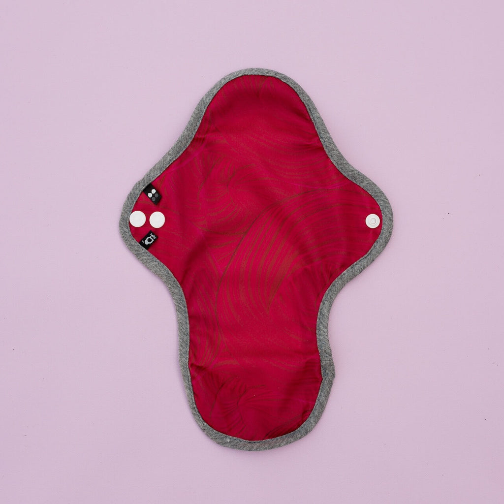 Image for HyPs Original Reusable Pad - size Regular, design Swirls Viva Magenta