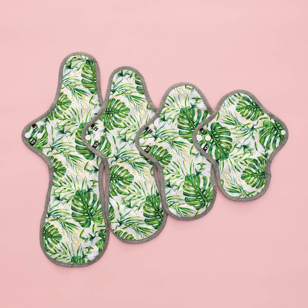 Image for HyPs Original Reusable Pad - size Regular, design Watercolour Greenery