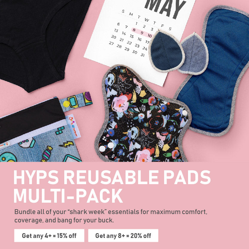 HyPs Reusable Pads Bundle description with discount