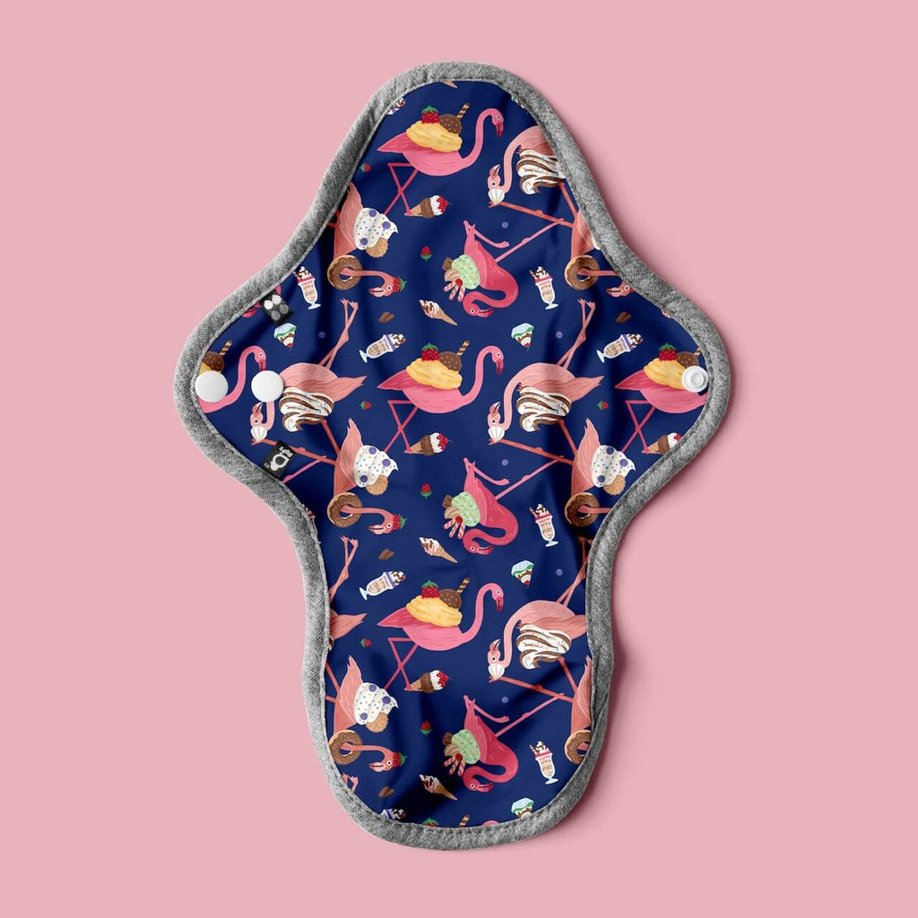 Image for HyPs Original Reusable Pad - size Regular, design Flamingo Parfait