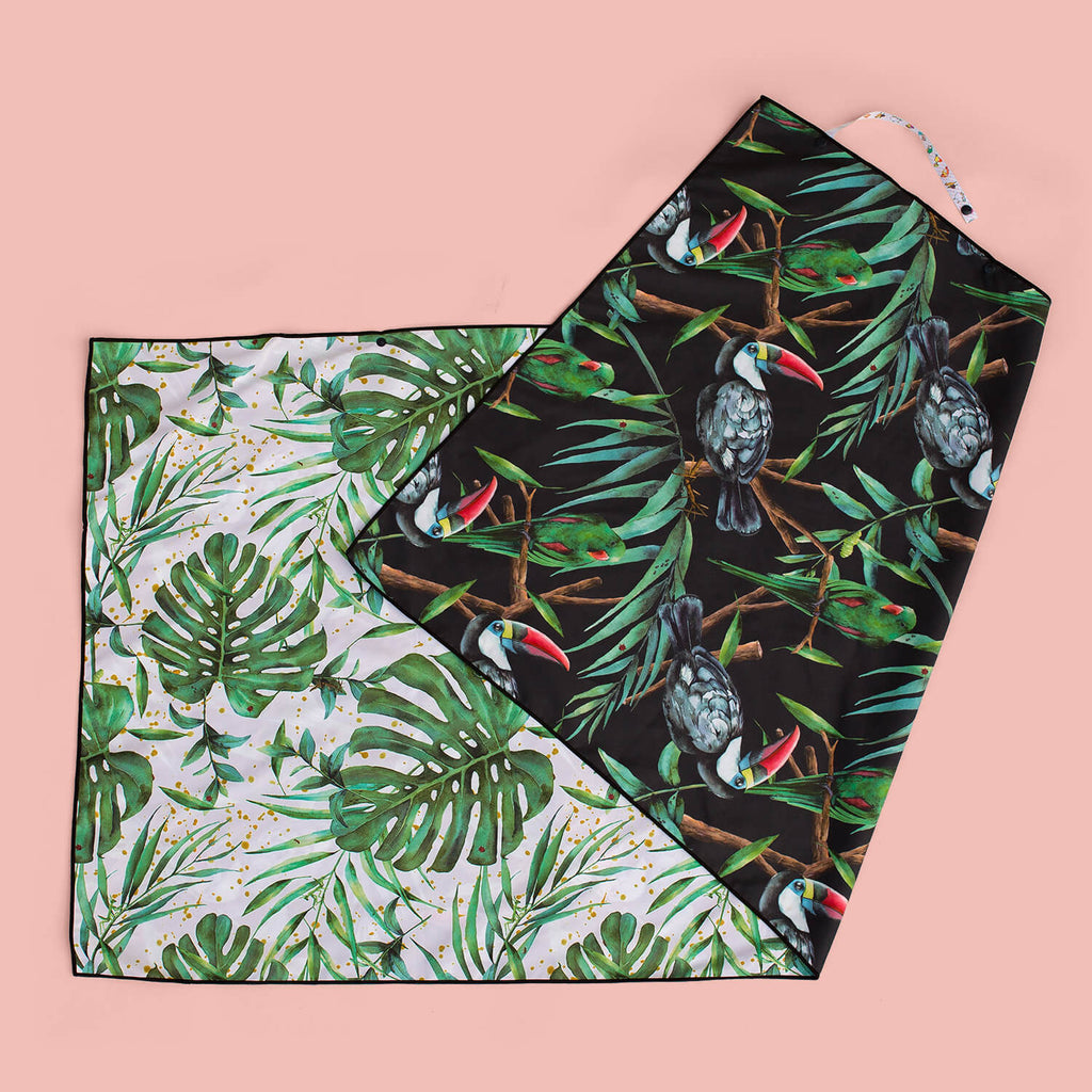 Moasis_Towel_Mini_-_Watercolour_Greenery_Print_001