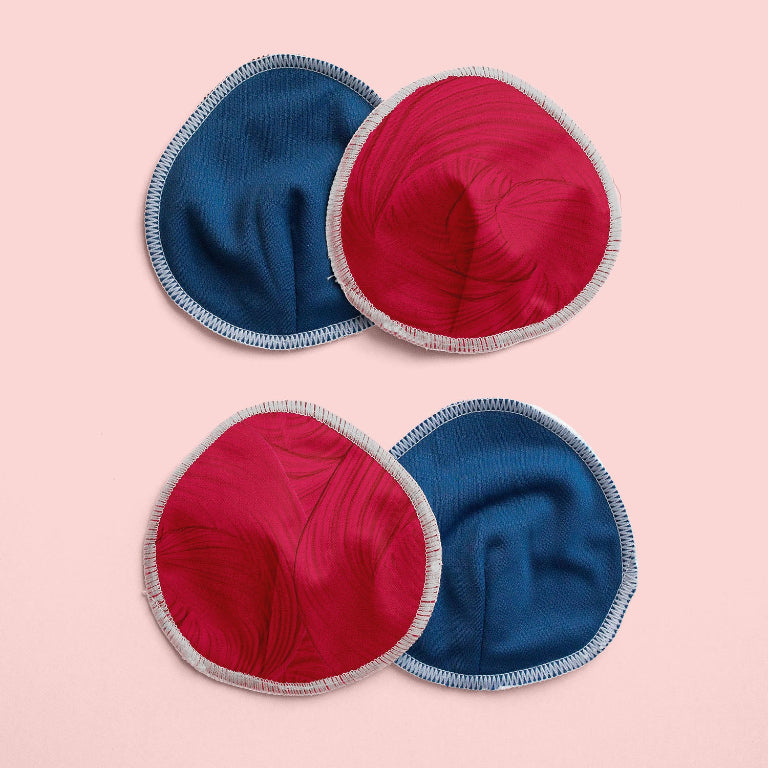 Reusable Overnight Breast Pads Swirls Viva Magenta