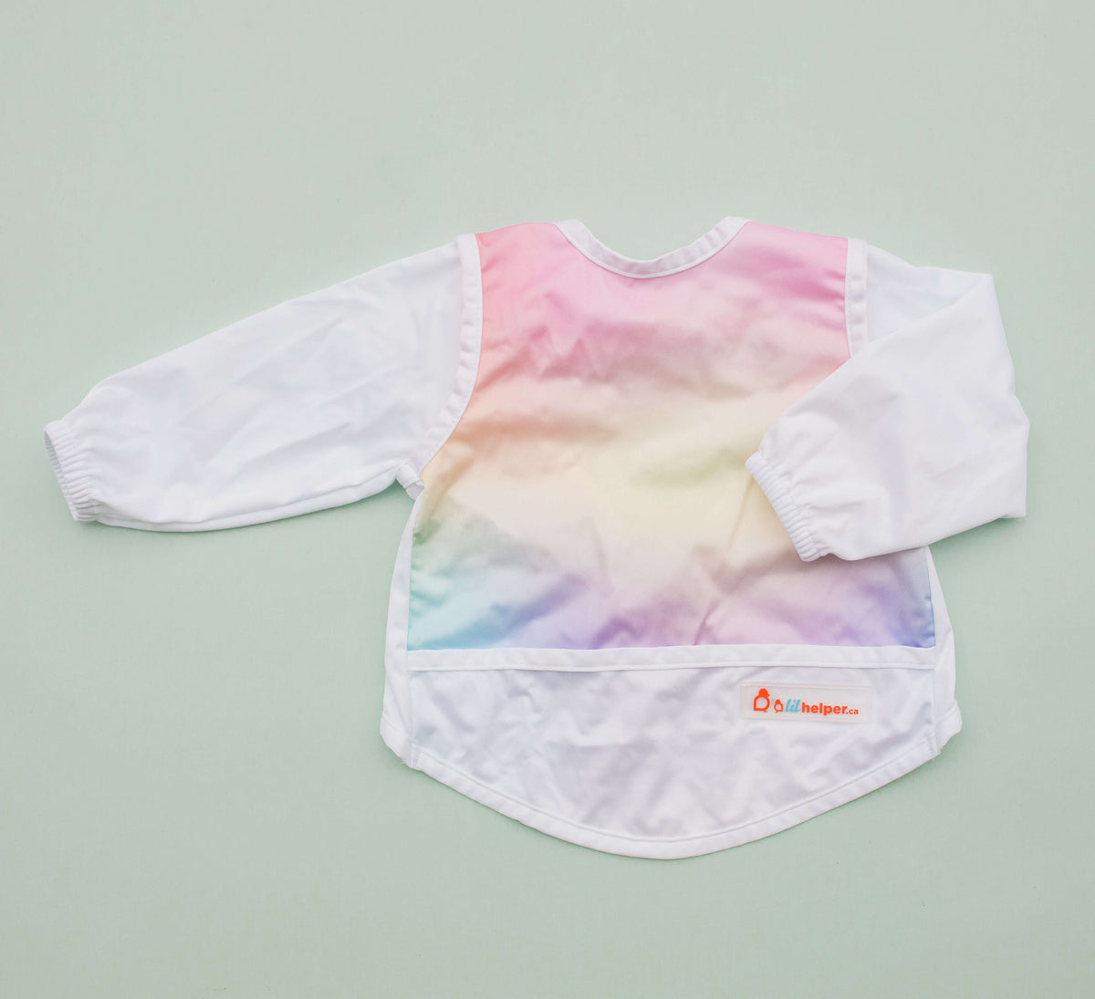 Long-Sleeve Smock with Crumb-Catching Pocket for Messy Mealtimes