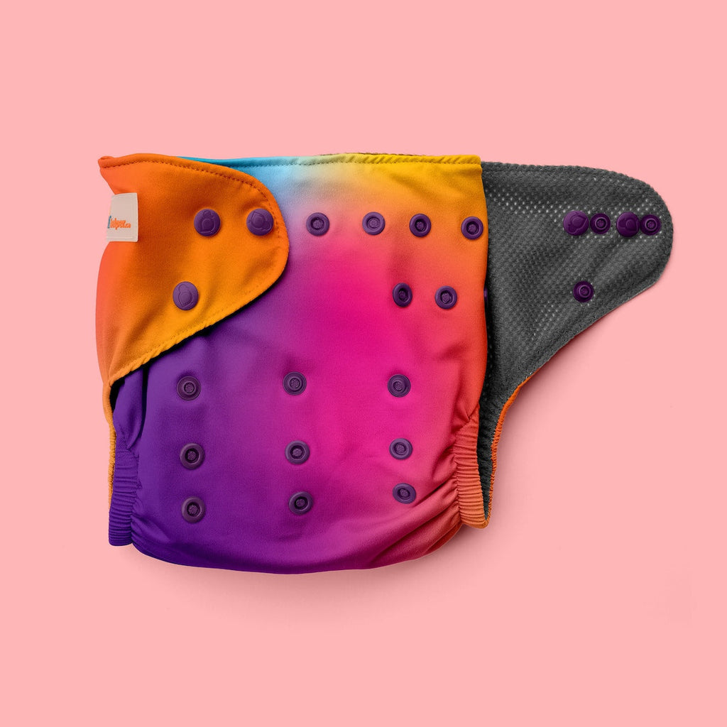 Image for Swim Diaper - Adjustable - design Rainbow Pastel Neon