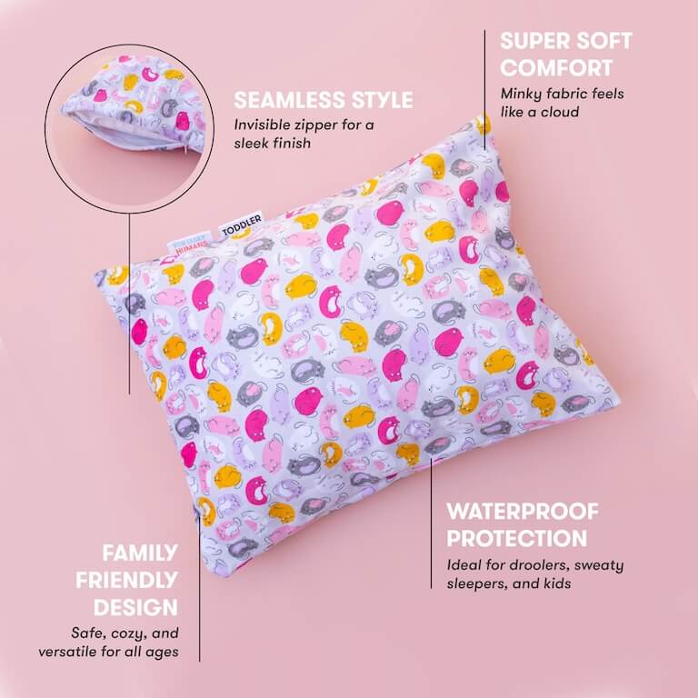 Image for Sleepsaver Waterproof Pillowcase - Toddler size, design Swirls Out to Sea
