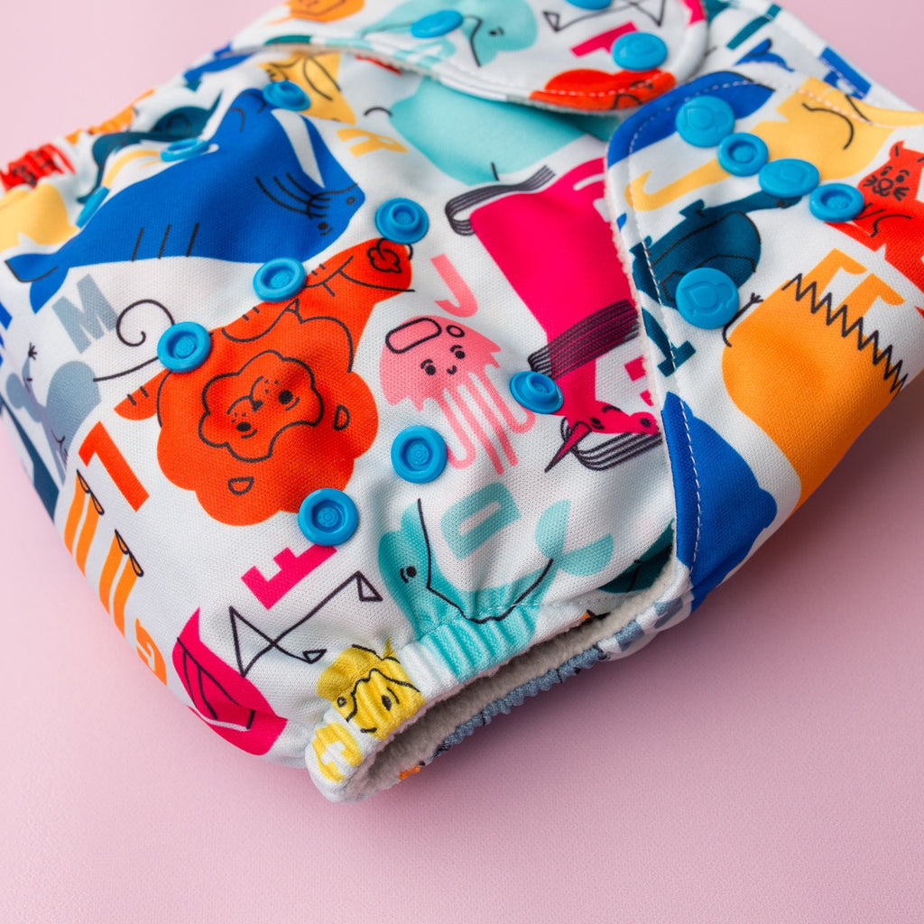 Image for Tank Cloth Diaper - design Alphabet Animals