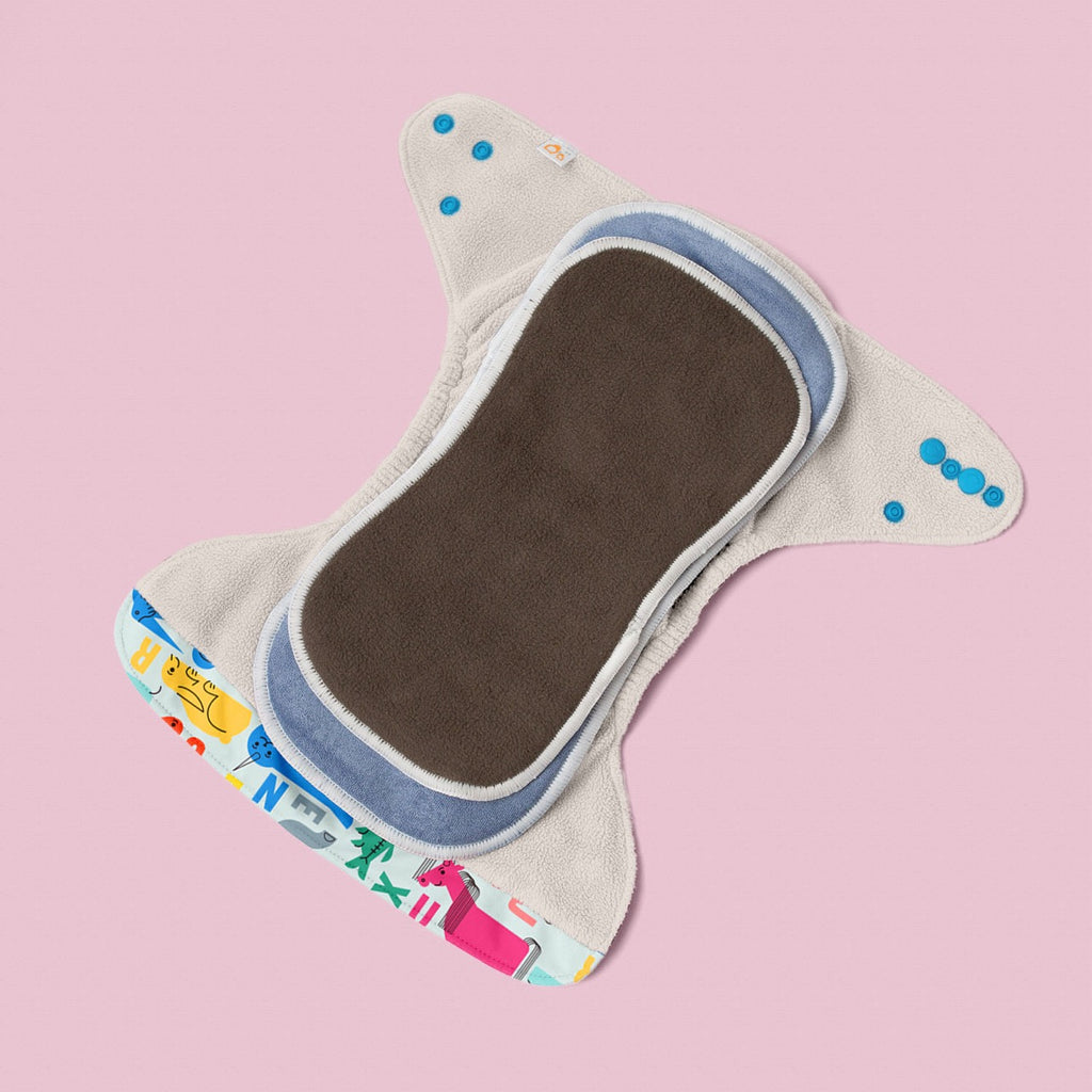 Image for Tank Cloth Diaper - design Alphabet Animals