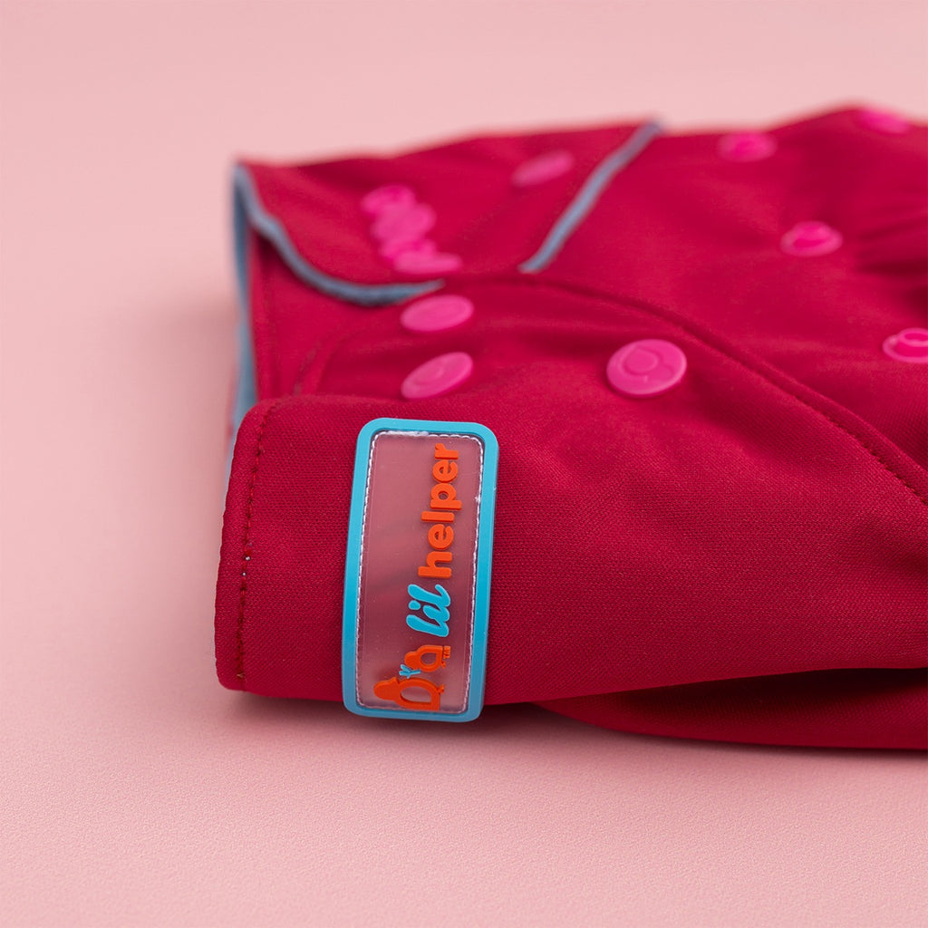 Image for Tank Cloth Diaper - design Burgundy