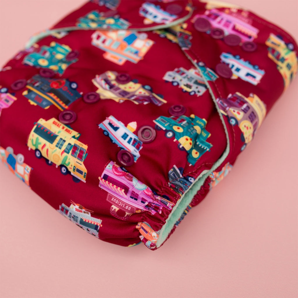 Image for Tank Cloth Diaper - design Food Trucks