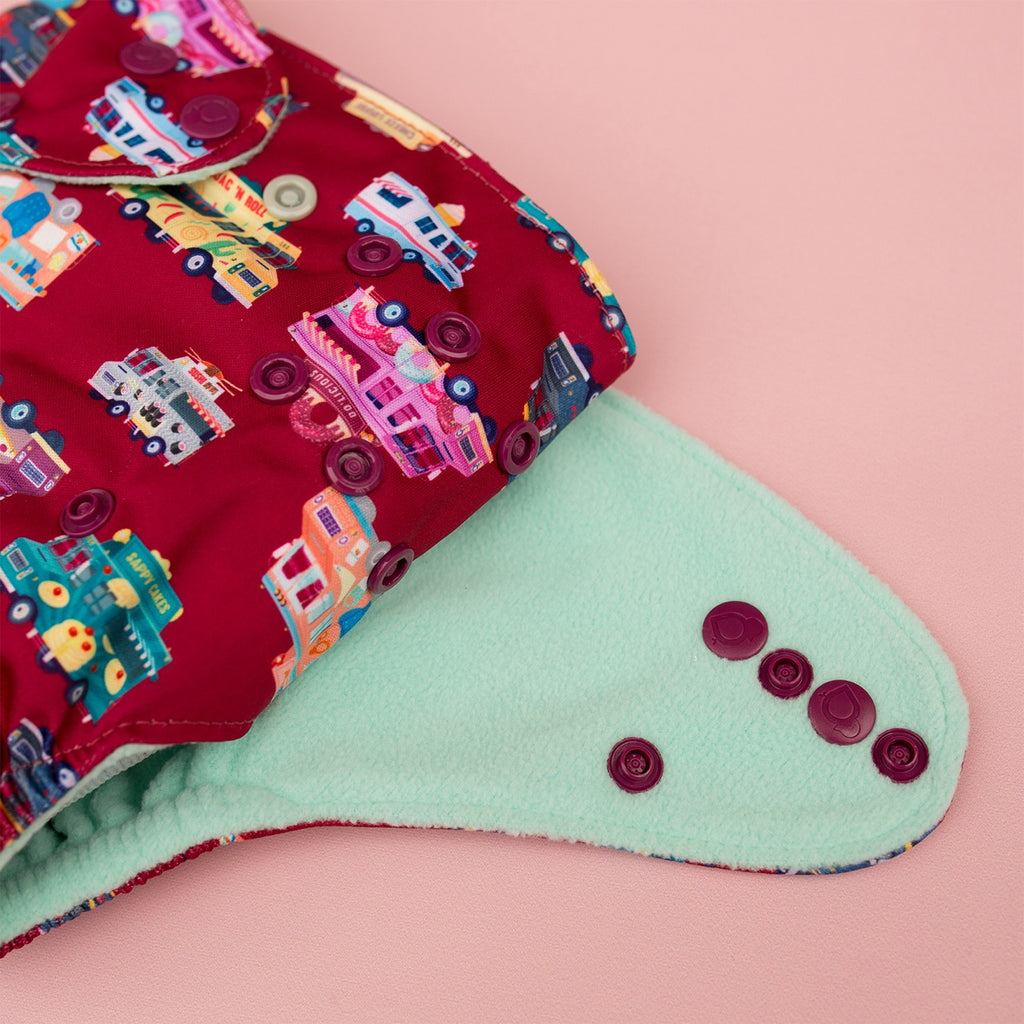 Image for Tank Cloth Diaper - design Food Trucks