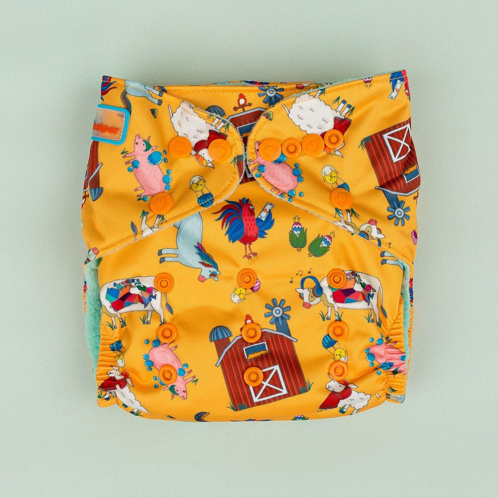 Image for Tank Cloth Diaper - design Hipster Farm
