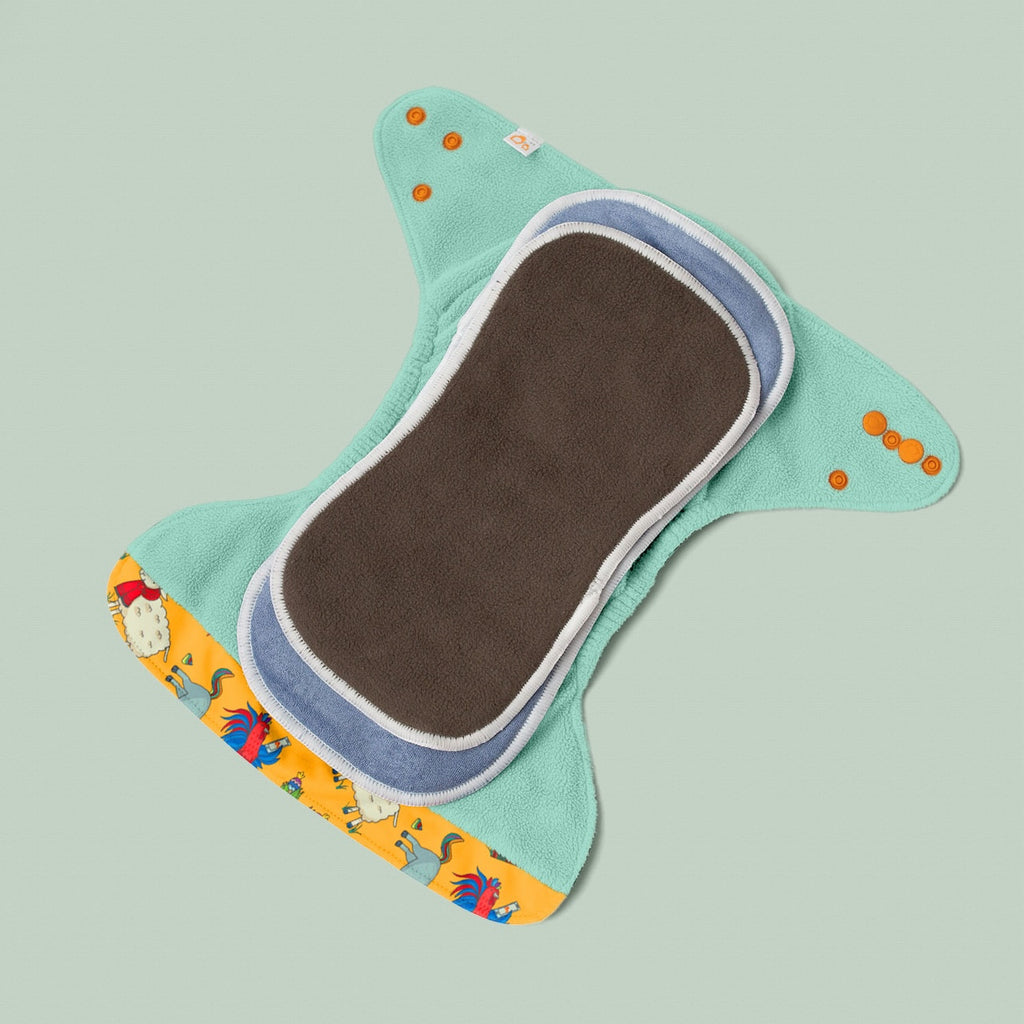 Image for Tank Cloth Diaper - design Hipster Farm