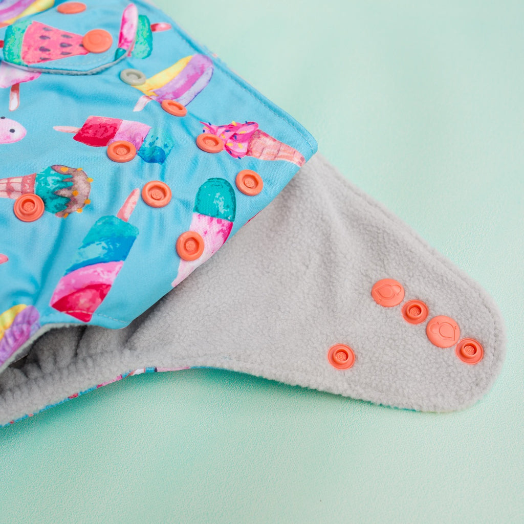 Image for Tank Cloth Diaper - design Ice Cream Light Blue