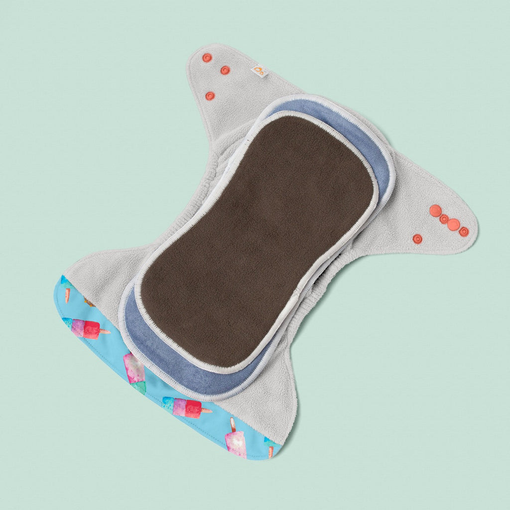 Image for Tank Cloth Diaper - design Ice Cream Light Blue