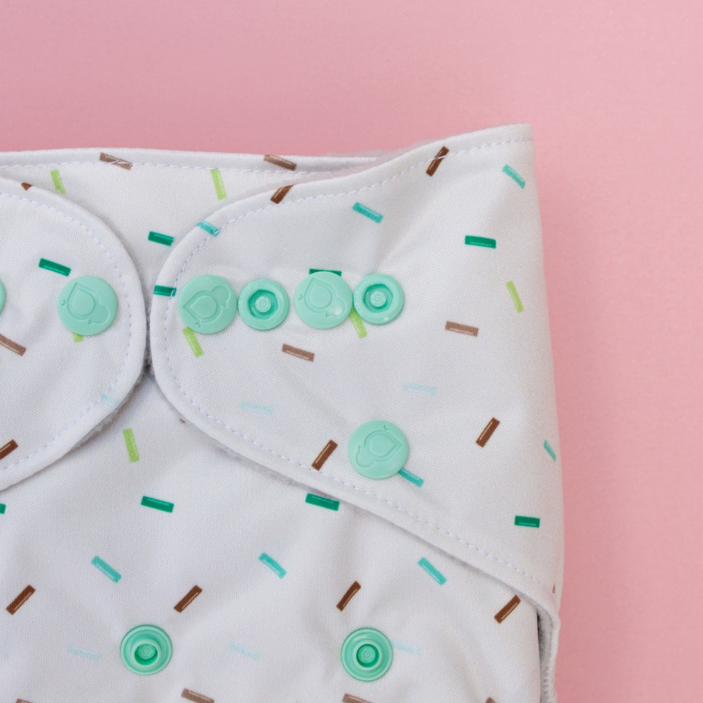 Image for Tank Cloth Diaper - design Mint Sprinkles