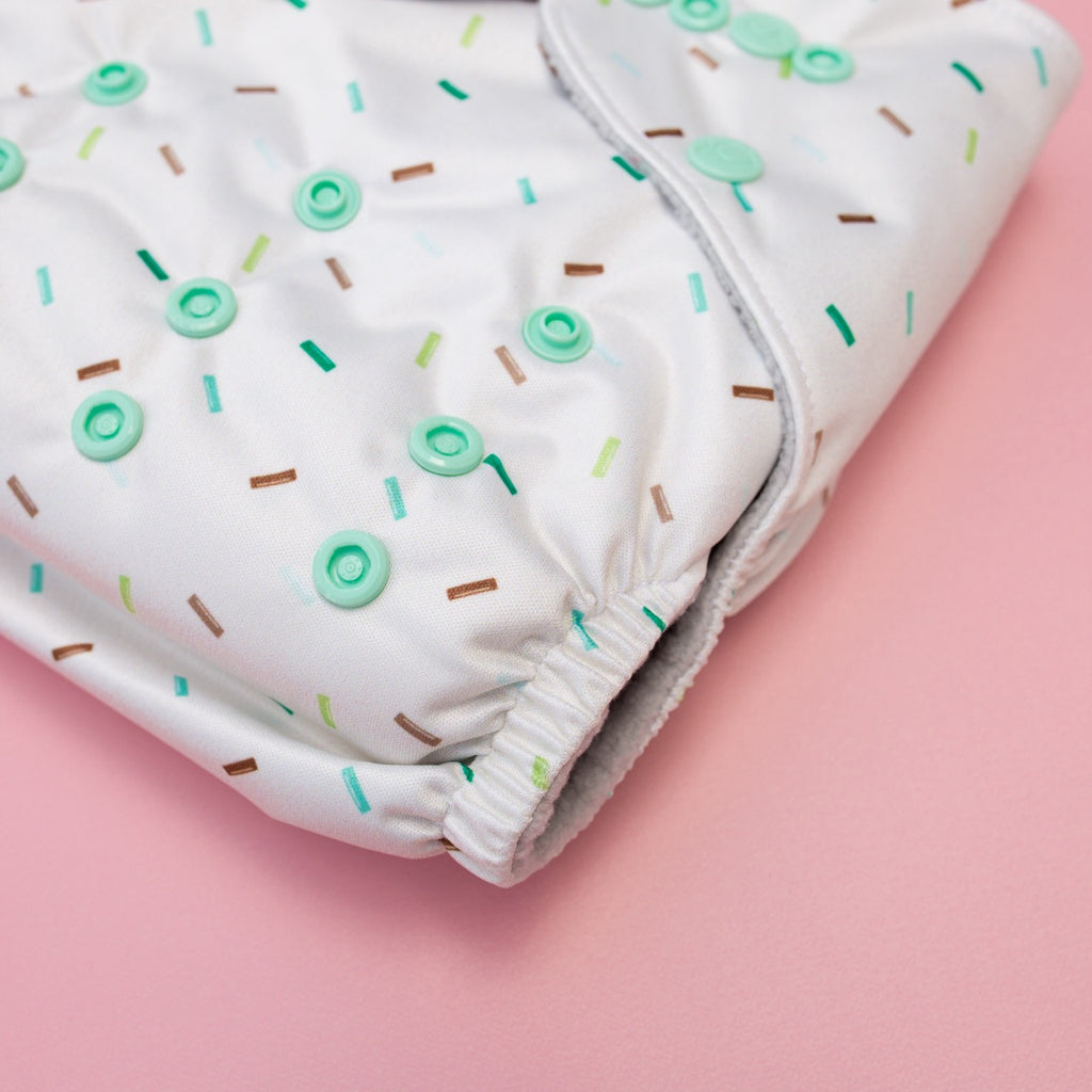 Image for Tank Cloth Diaper - design Mint Sprinkles