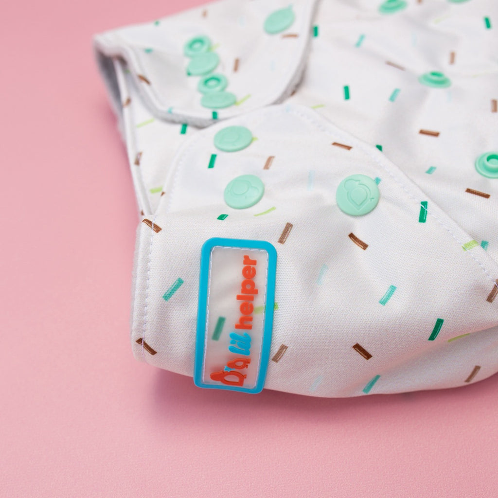 Image for Tank Cloth Diaper - design Mint Sprinkles