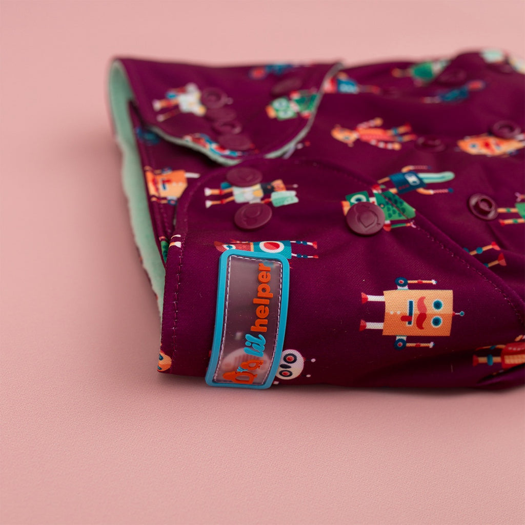 Image for Tank Cloth Diaper - design Mobots