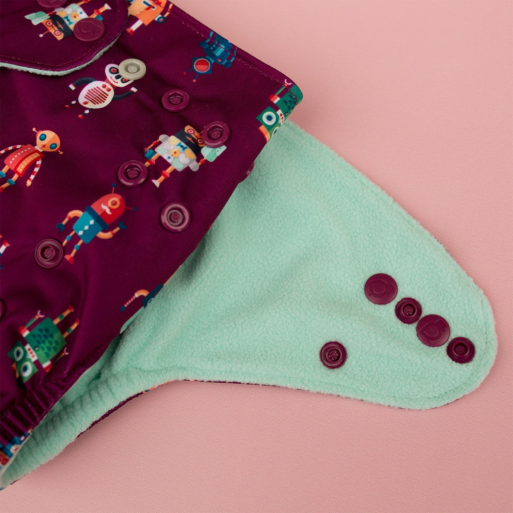 Image for Tank Cloth Diaper - design Mobots