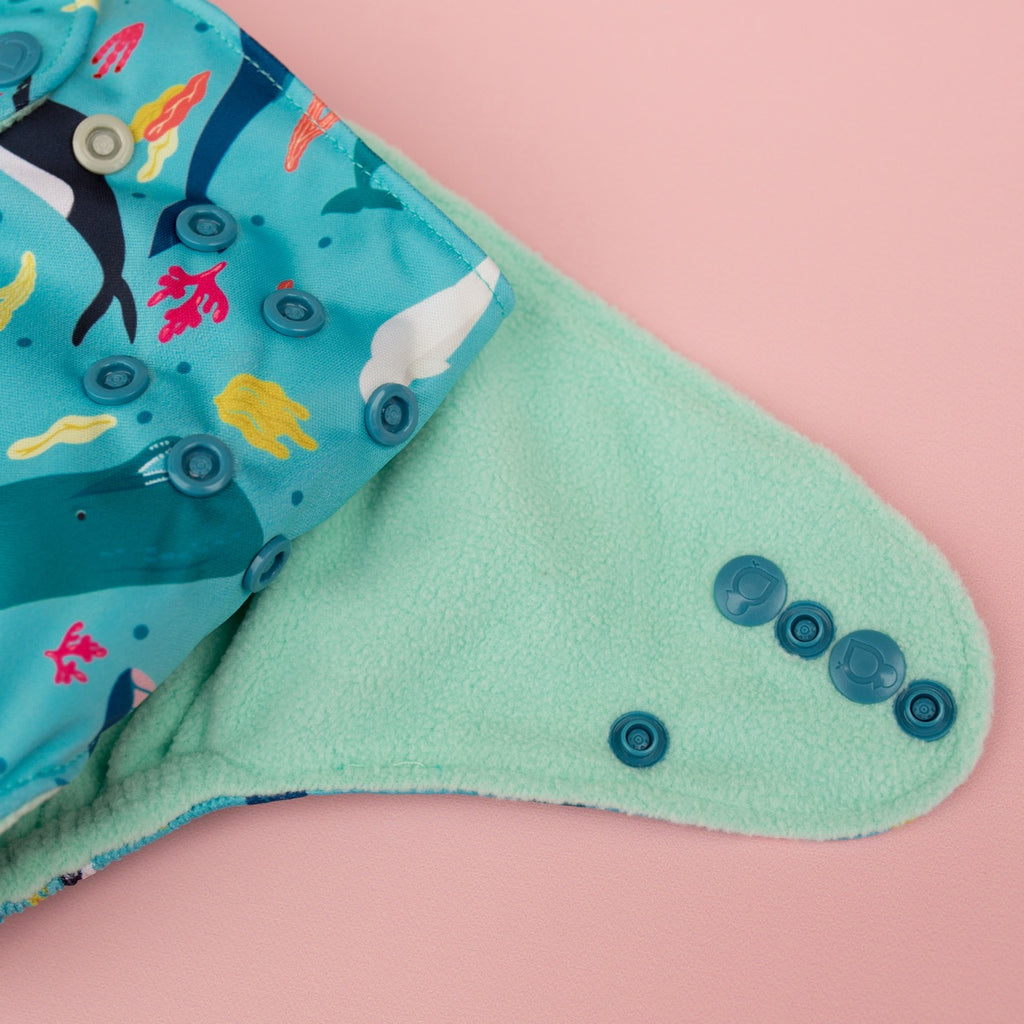 Image for Tank Cloth Diaper - design New Whales