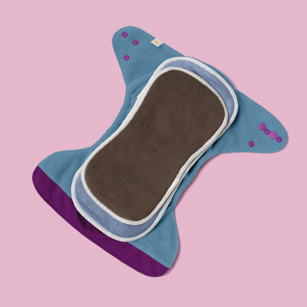 Image for Tank Cloth Diaper - design Pat's Purple