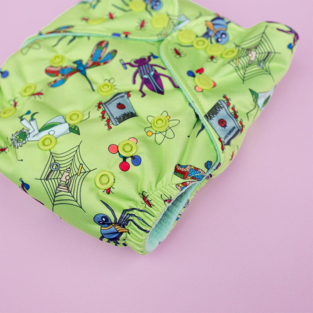 Image for Tank Cloth Diaper - design Scientist Bugs
