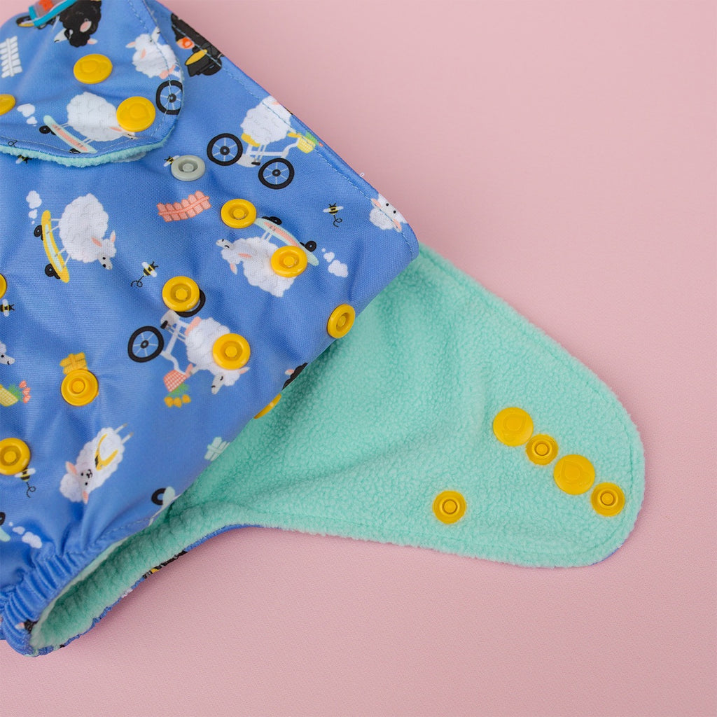 Image for Tank Cloth Diaper - design Scooterin Sheep