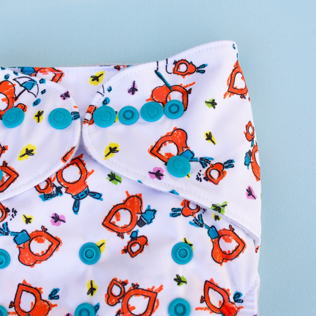 Image for Tank Cloth Diaper - design Two Lil Birds