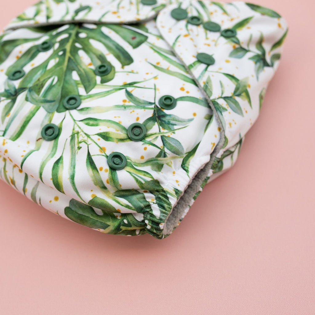 Image for Tank Cloth Diaper - design Watercolour Greenery