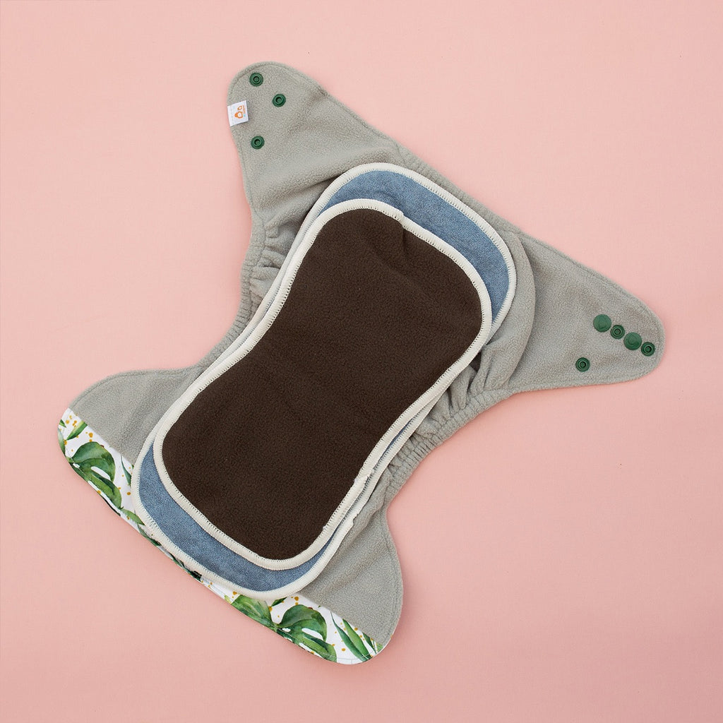 Image for Tank Cloth Diaper - design Watercolour Greenery